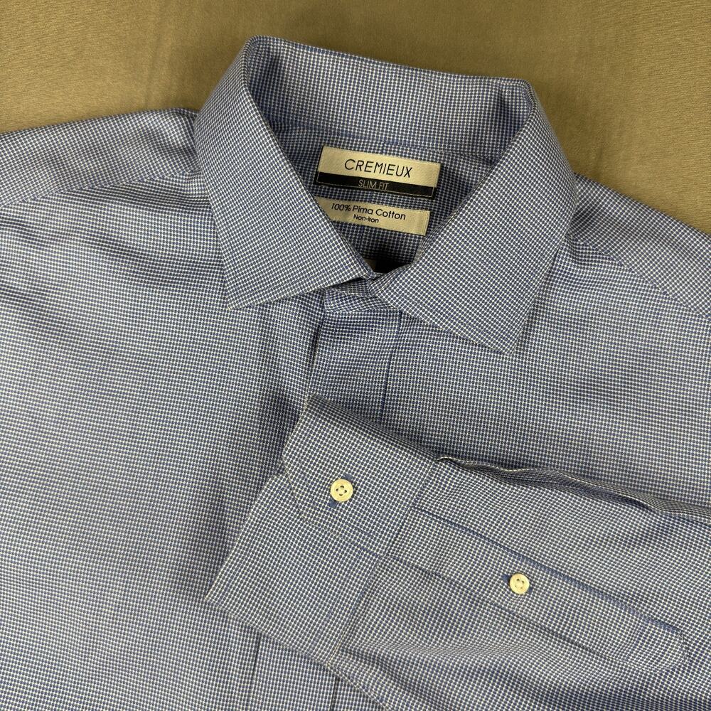 daniel cremieux pima cotton dress shirts | | Daniel Cremieux Mens Shirt Sz 6533 Slim Fit Blue Noniron Ls Color:DUSTY GREEN Color_Teal Blue 17 Neck Taylor Swift gifts fans